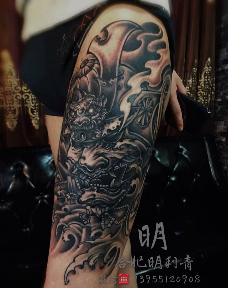 武士纹身图片