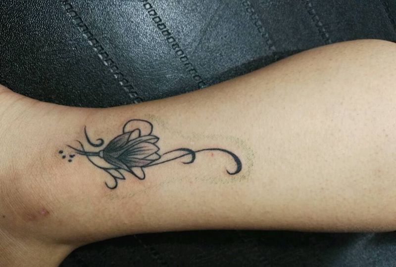 小荷花，王大全作品纹身图片