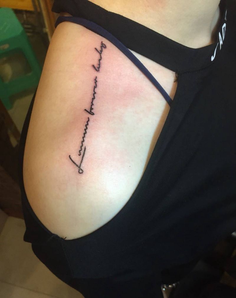 小清新纹身图片_成品肩部脚部欧美清新字符静物原创纹身图案