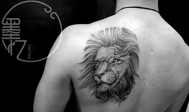 狮子纹身图片
