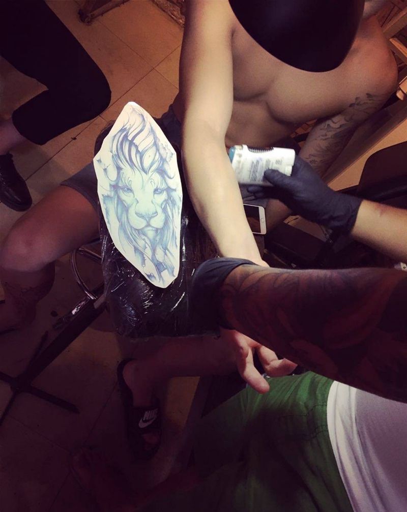 狮子美纹身图片