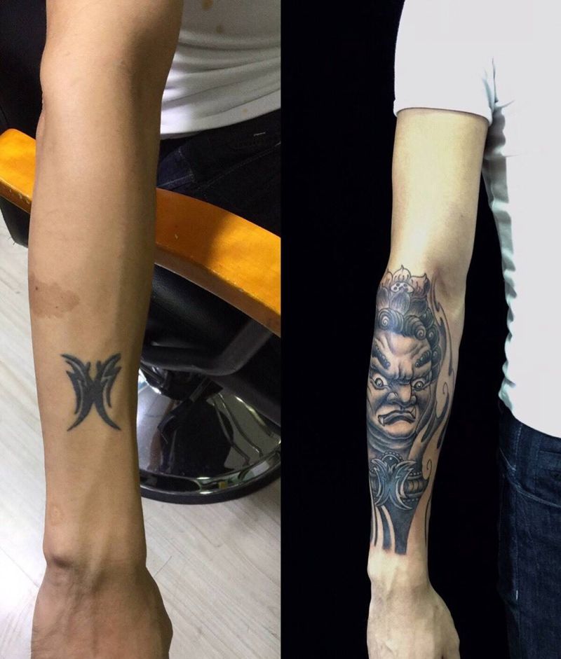 不动明王修改添加纹身图片