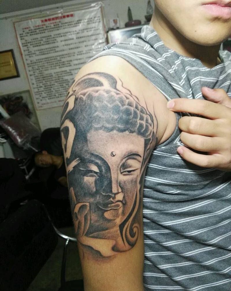 佛头纹身图片