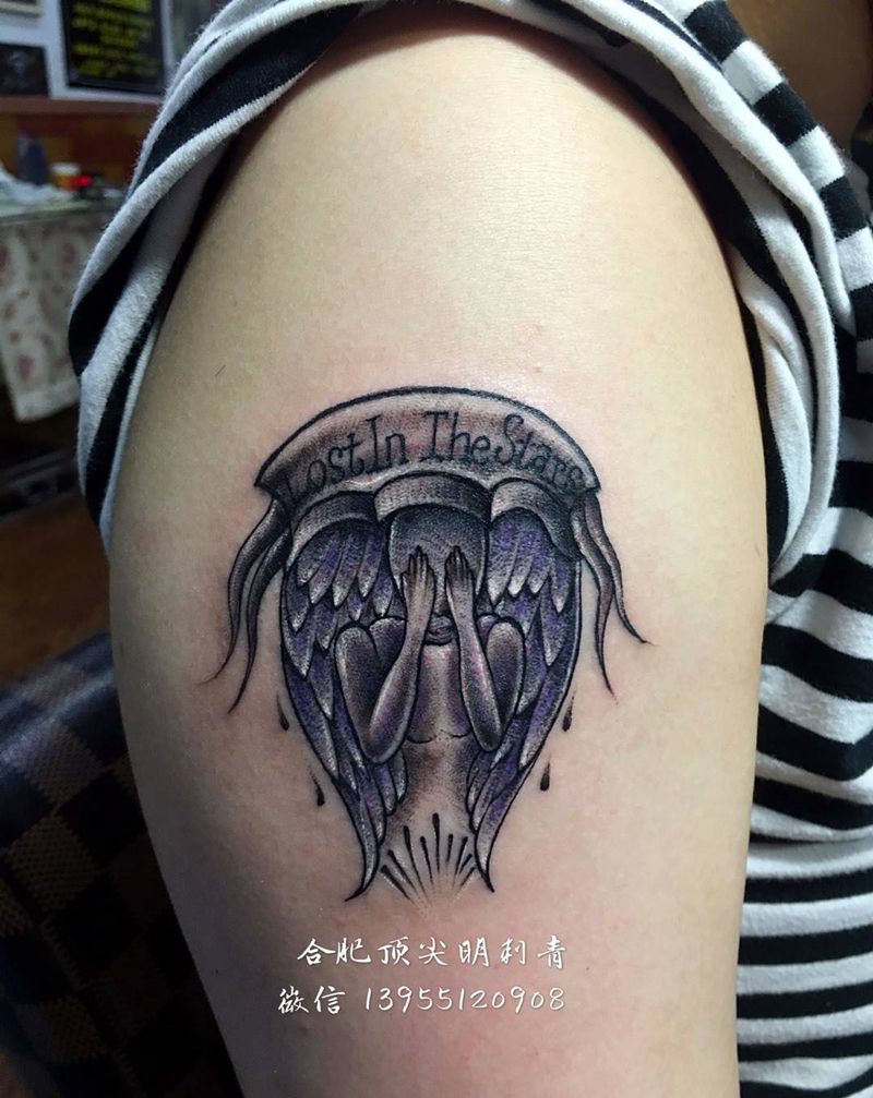 天使纹身纹身图片_手臂纹身图案