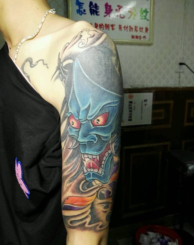 遮盖，般若纹身图片