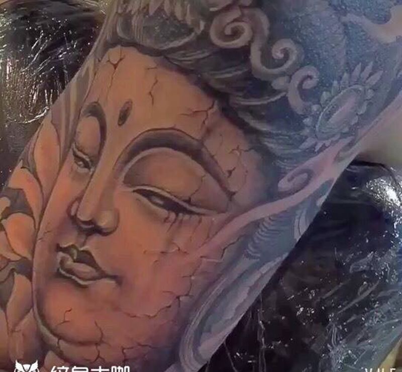 佛雕纹身图片