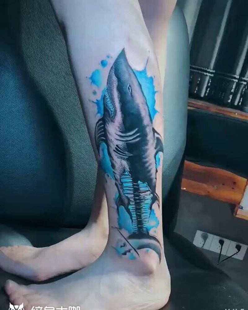 鲨鱼纹身图片