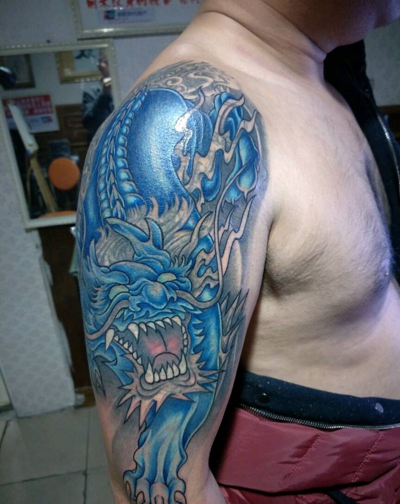 遮盖未完成，纹身图片_背部臀部手臂腿部传统习俗动物原创成品纹身图案