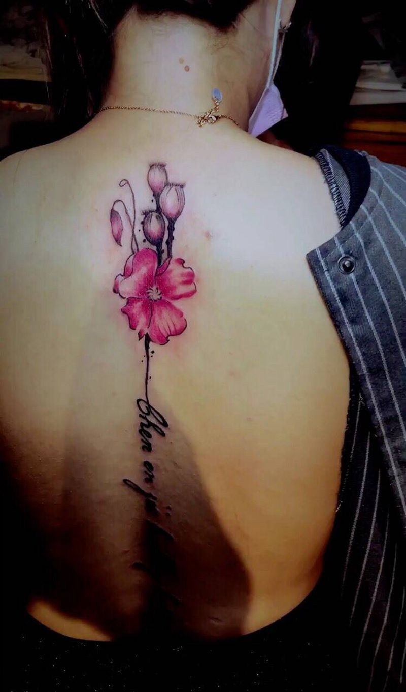 罂粟花纹身图片