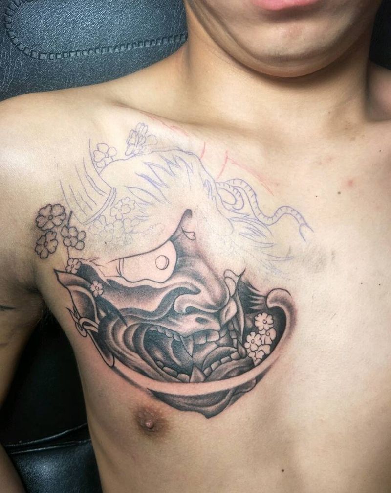 中场休息，般若纹身图片