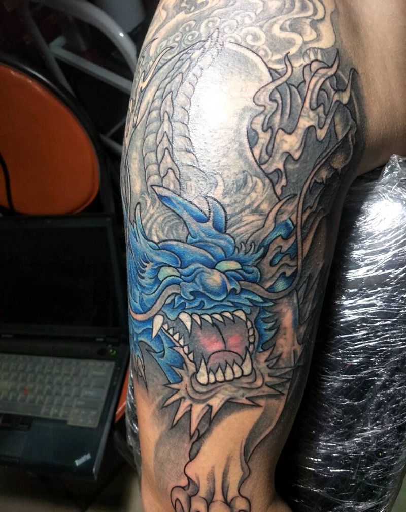 遮盖进行中纹身图片