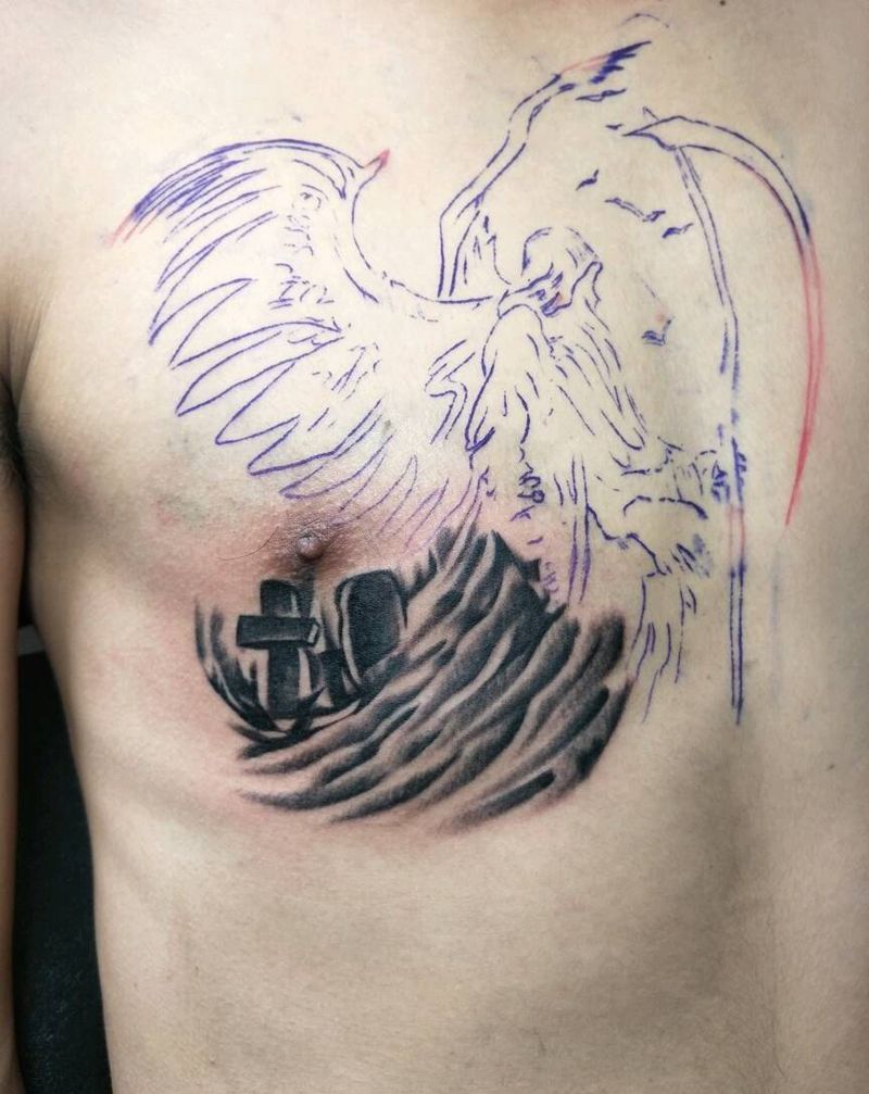 中场休息，稍后继续纹身图片