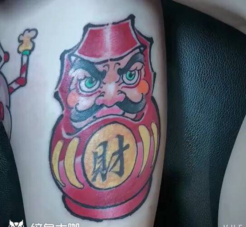 达摩蛋纹身图片