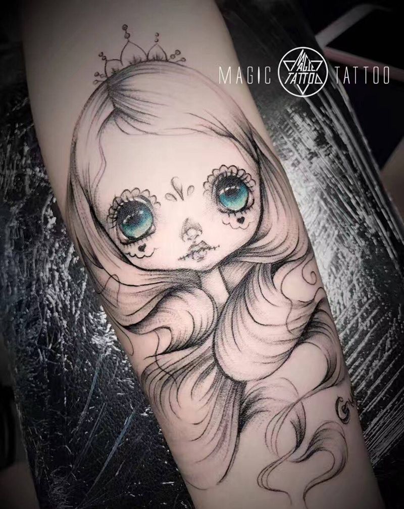 下次上色纹身图片_手臂欧美人物蚌埠彩色纹身图案