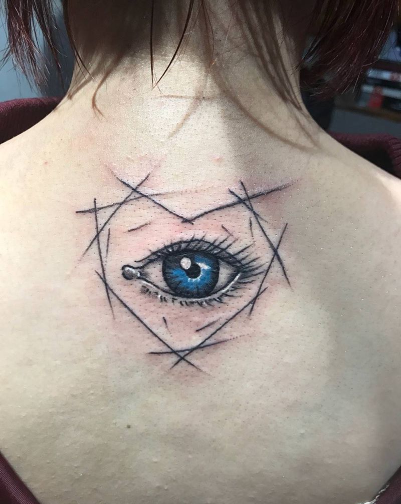 眼睛纹身图片