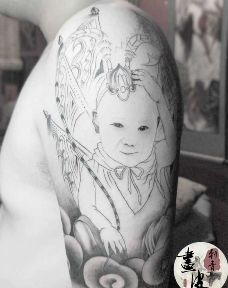 待完成纹身图片