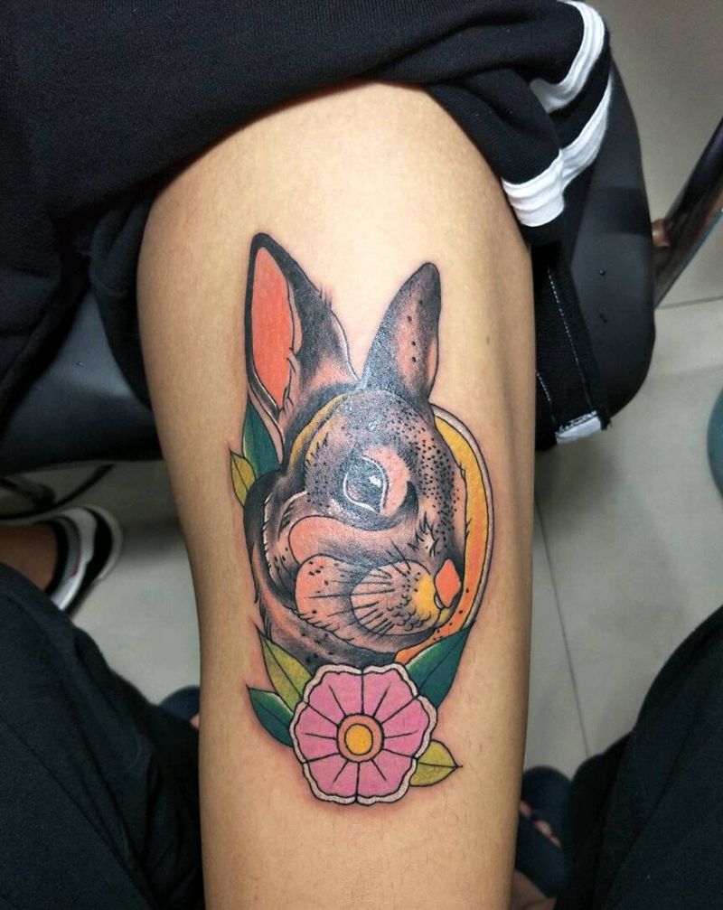 兔子纹身图片