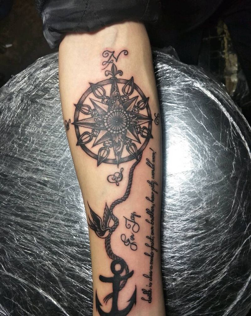 王大全作纹身图片_背部手臂腿部手部传统几何字符动物植物成品纹身图案