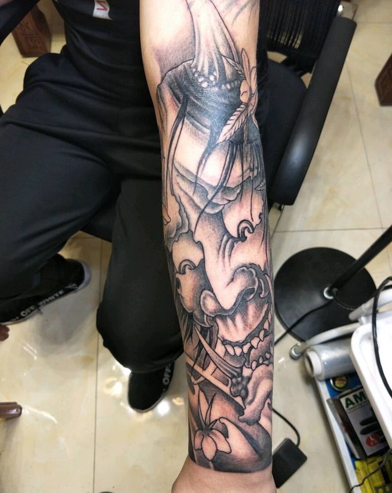 般若未完纹身图片