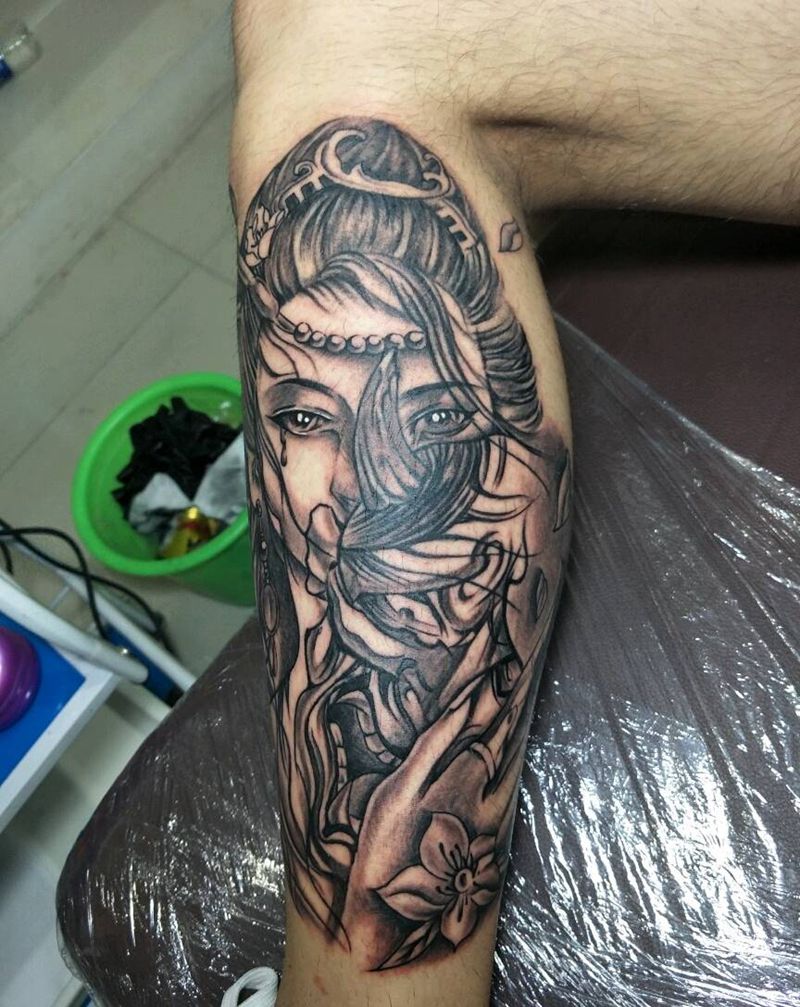 艺妓，般若纹身图片