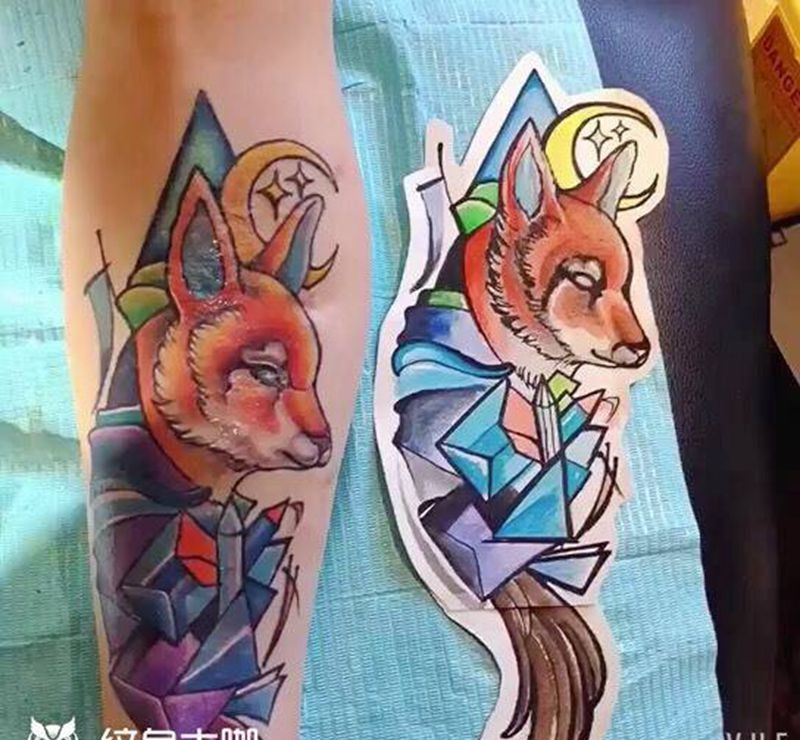 狐狸纹身图片