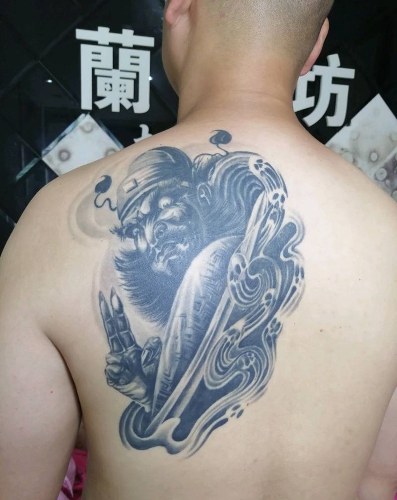 恢复后纹身图片_肩部腿部老传统新传统纹身图案