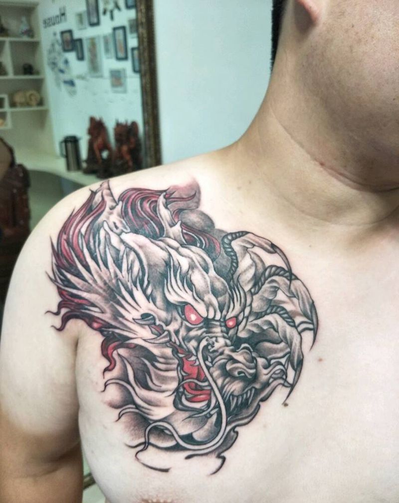 龙头完成纹身图片