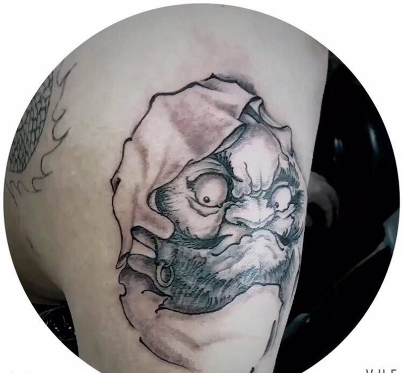 达摩蛋纹身图片