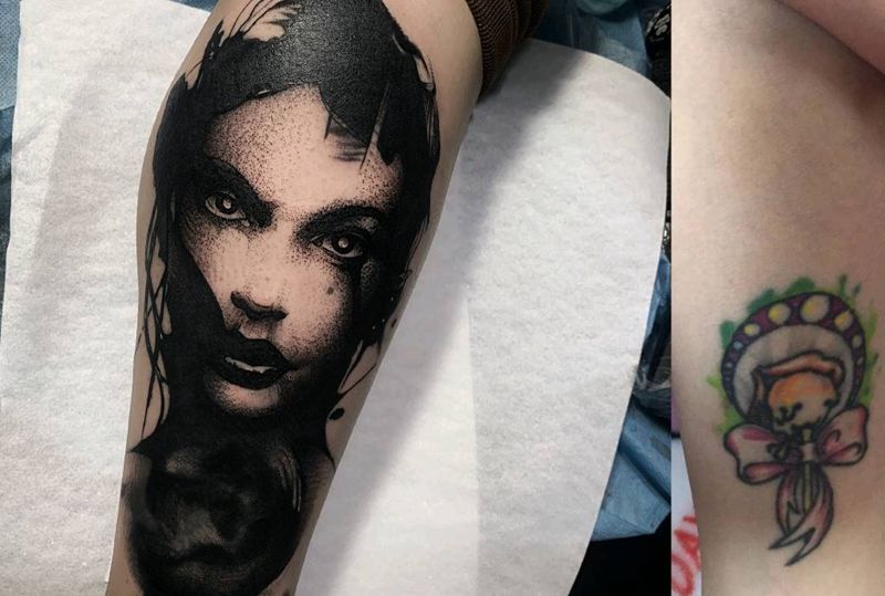 欧美遮盖纹身图片_欧美写实纹身图案