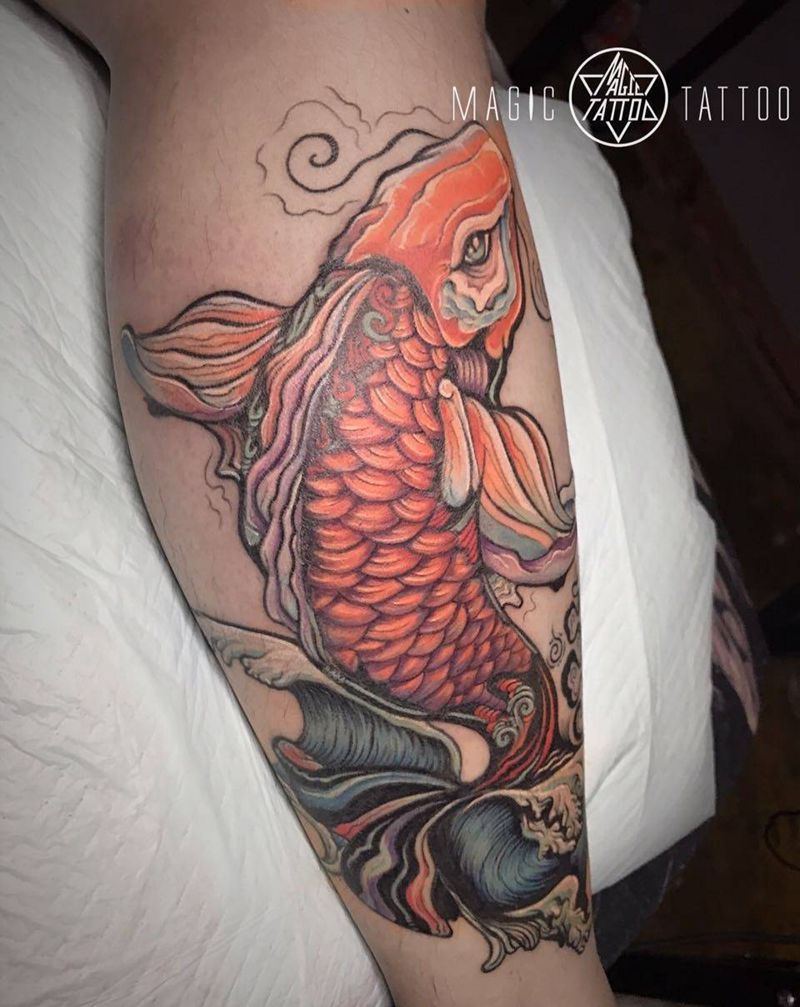 鲲.鹏纹身图片_成品腿部背部蚌埠鲲鹏纹身图案