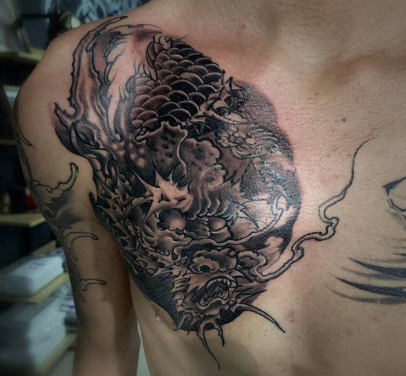 龙纹身图片
