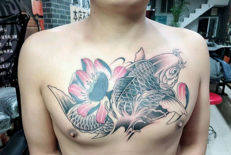 遮盖，未完成纹身图片