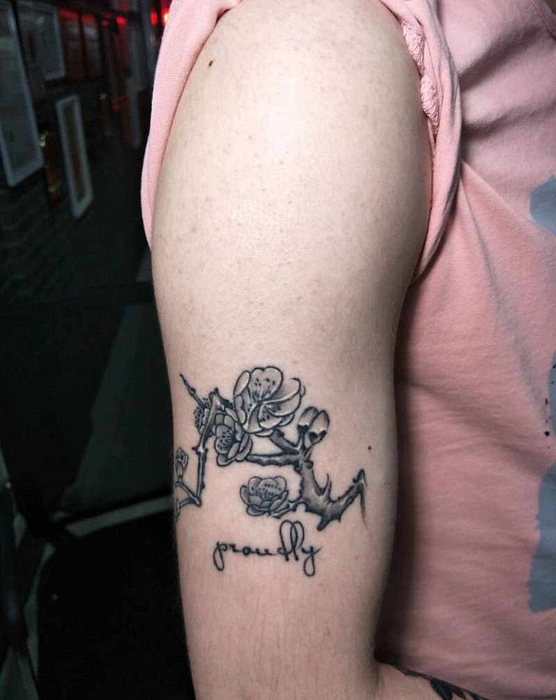 梅花恢复后纹身图片