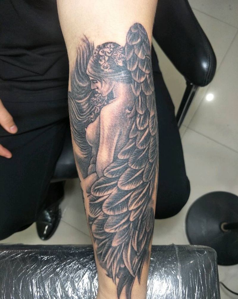 天使纹身图片