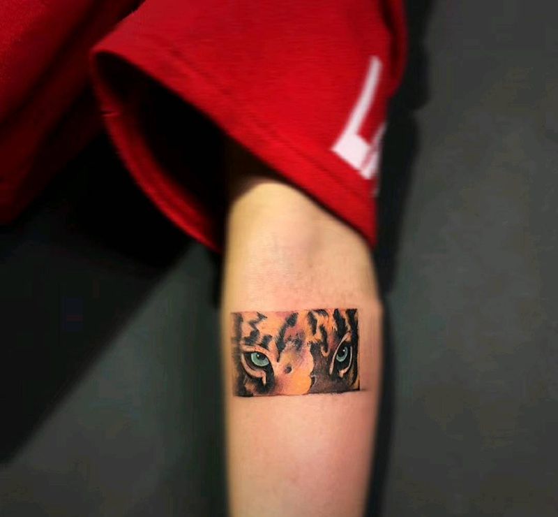 虎纹身图片_New School纹身图案