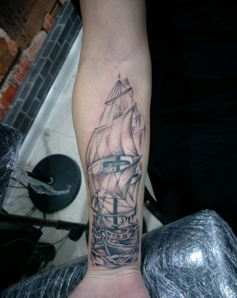 船纹身图片