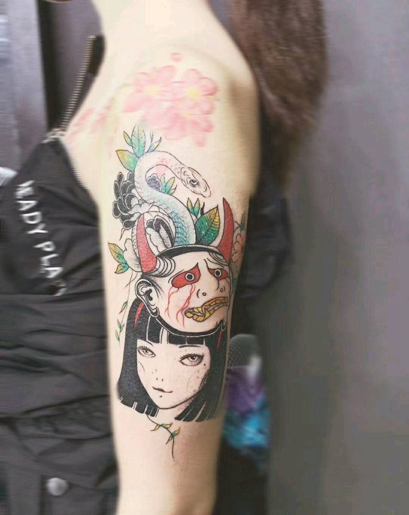 富江纹身图片_大清新纹身图案