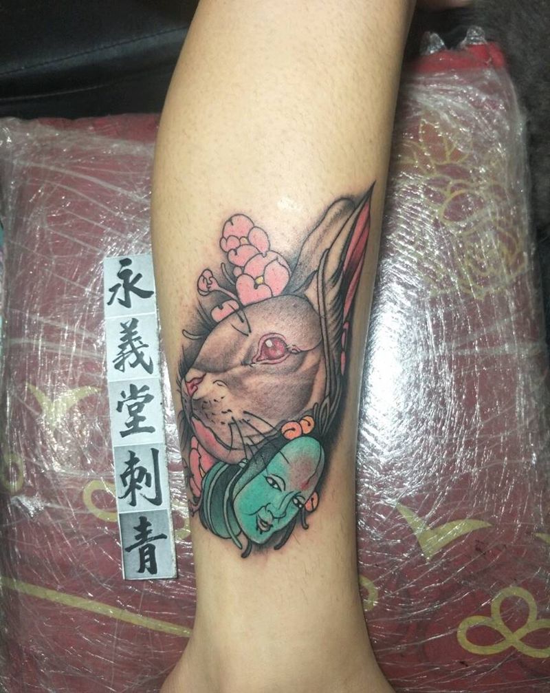 兔子纹身图片