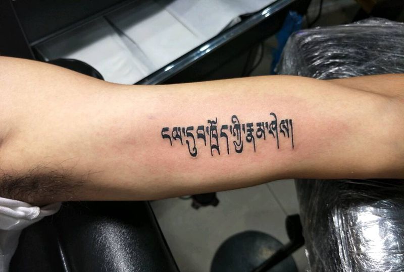梵文纹身图片