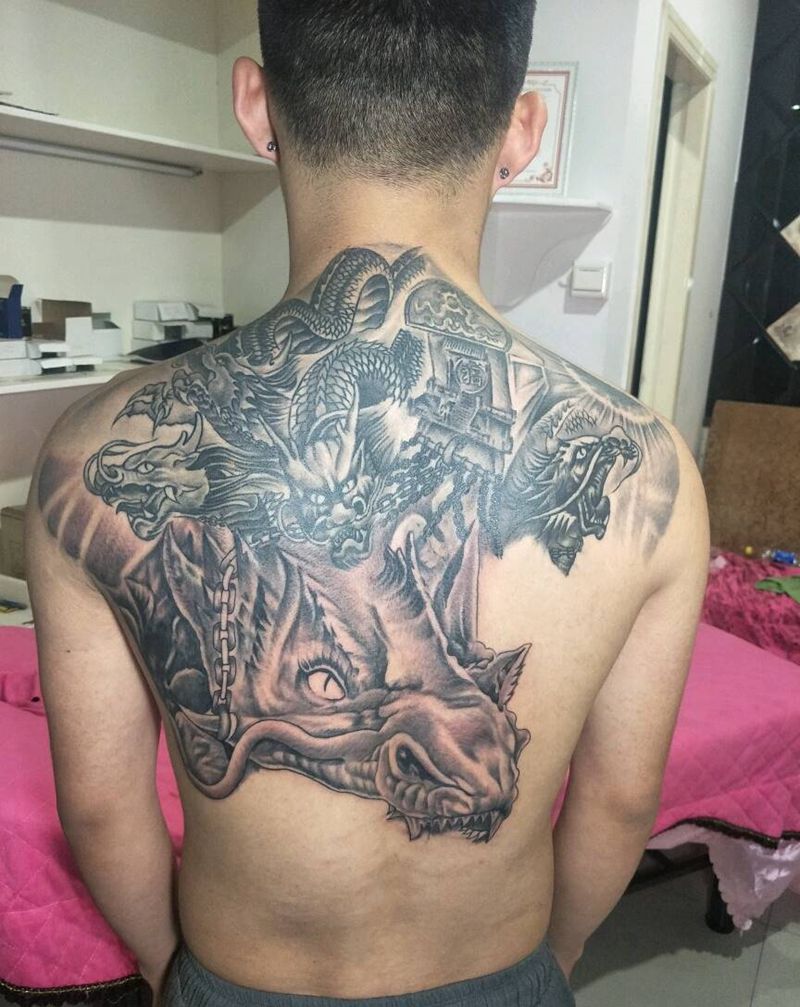 未完成纹身图片