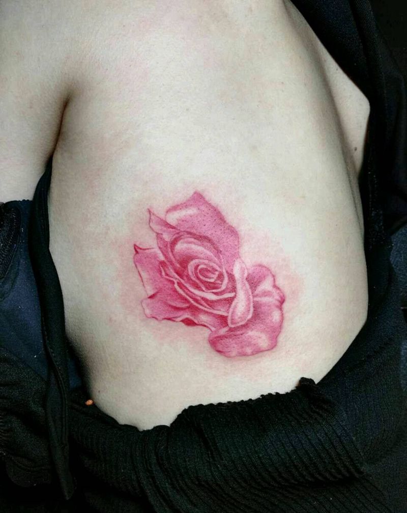 花，王大全作纹身图片_胸部腰部背部手臂腿部脚部传统清新植物成品纹身图案