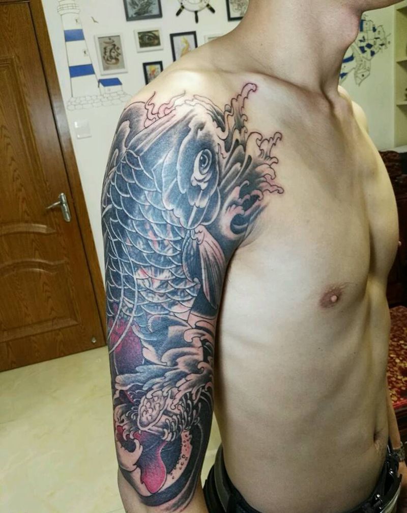 遮盖，未完成，下次上彩色纹身图片