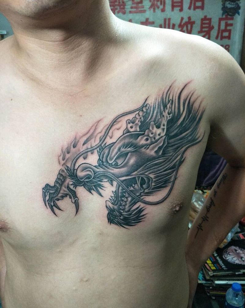 龙头纹身图片