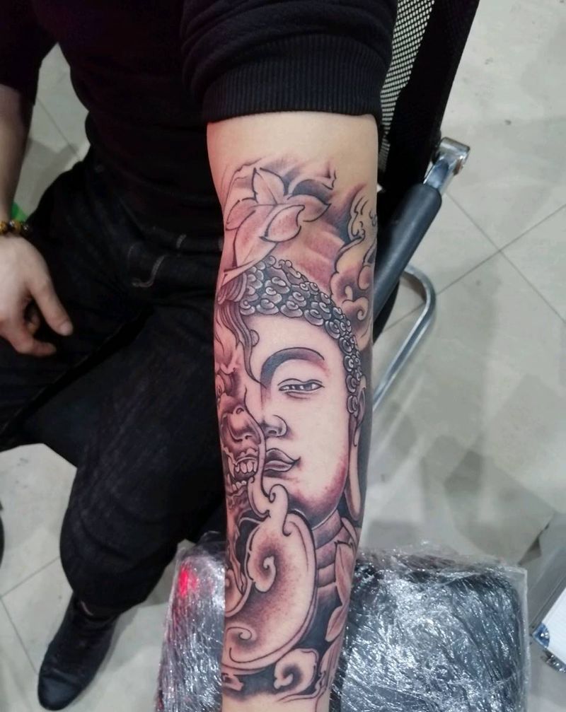 一念成佛，一念成魔纹身图片