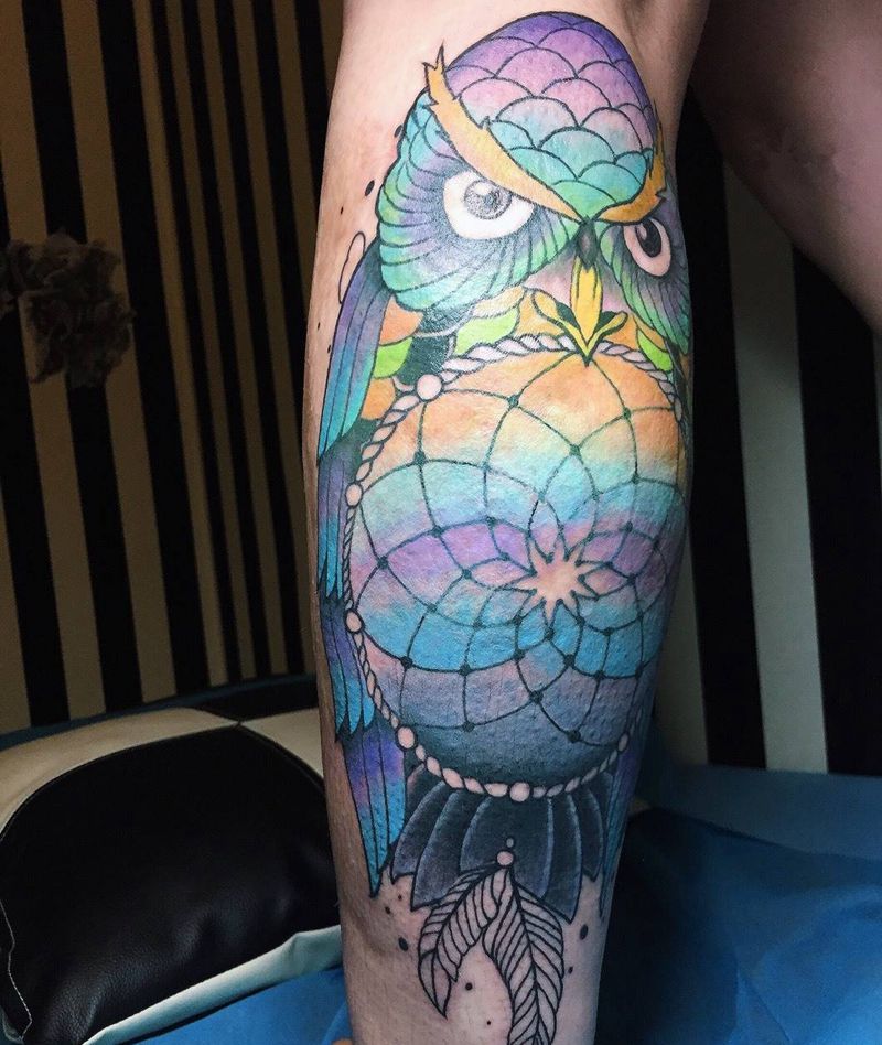 猫头鹰纹身图片