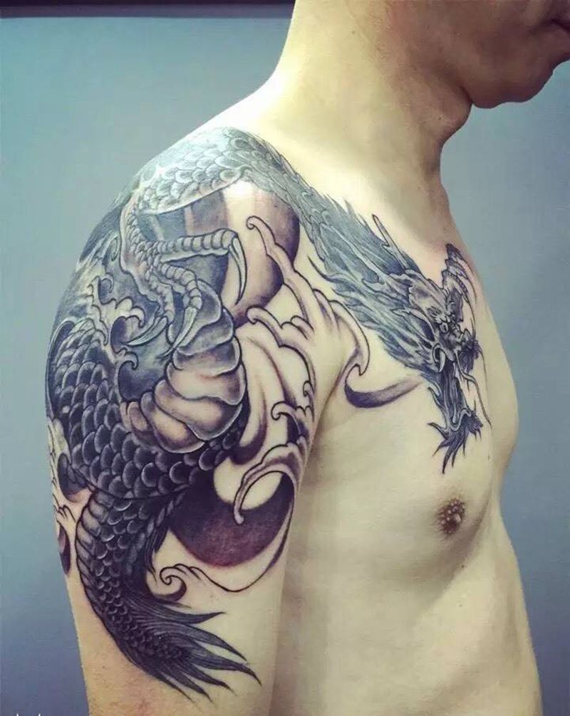 龙纹身图片