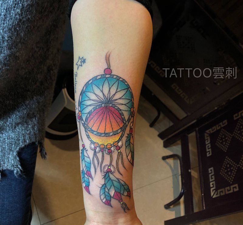 遮盖纹身图片_手臂Old School纹身图案