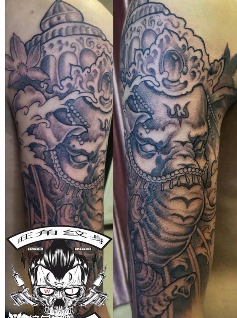 象纹身图片_手臂纹身图案