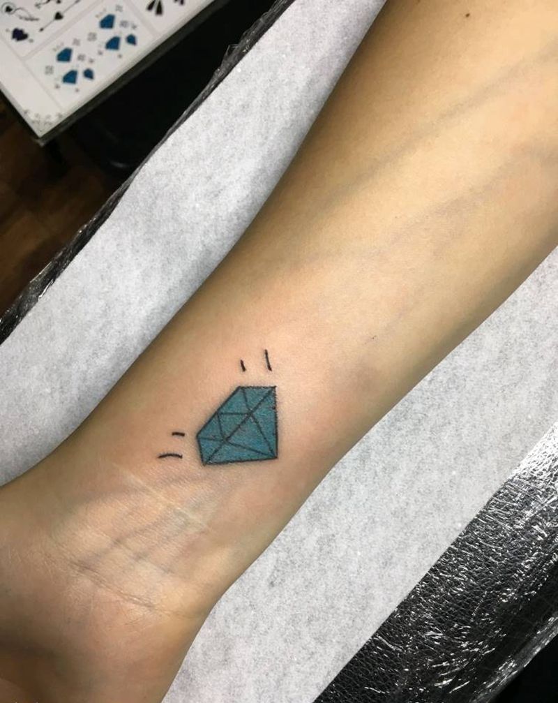 钻石纹身图片_手臂纹身图案