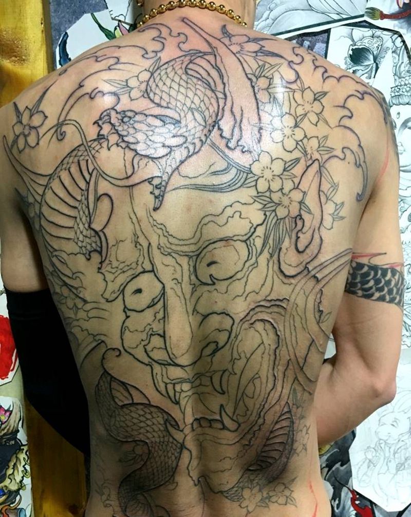 帅哥的大背般若，未完待续纹身图片